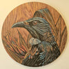 Tui in Flax Upon Timber reworked 590mm (misprint)