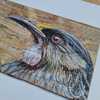 Tui and green splodge A4 (discontinued print)