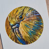 Kakapo round A4 (discontinued print)