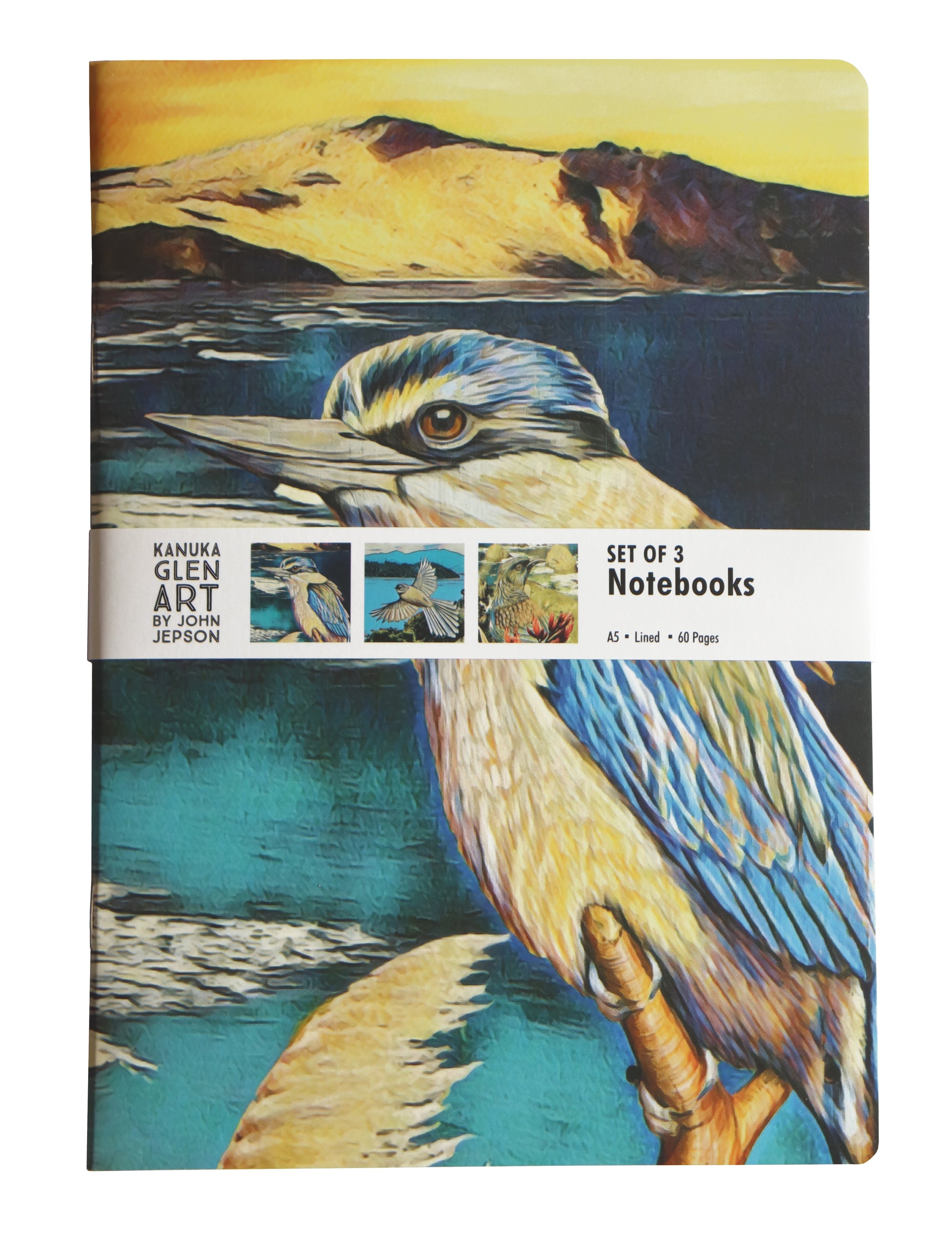 Kanuka Glen Art Notebook A5 Pack 3 Assorted