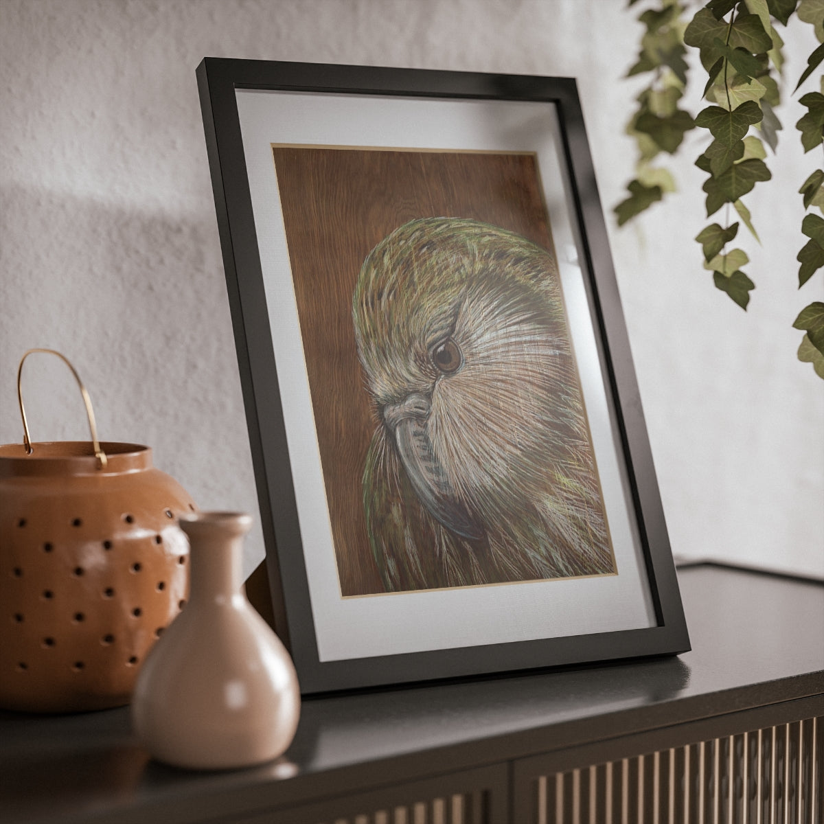 Kakapo Framed
