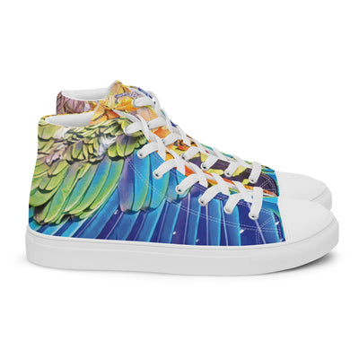 Kea Feathers Women’s high top canvas shoes